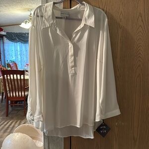 Size 4x beige blouse